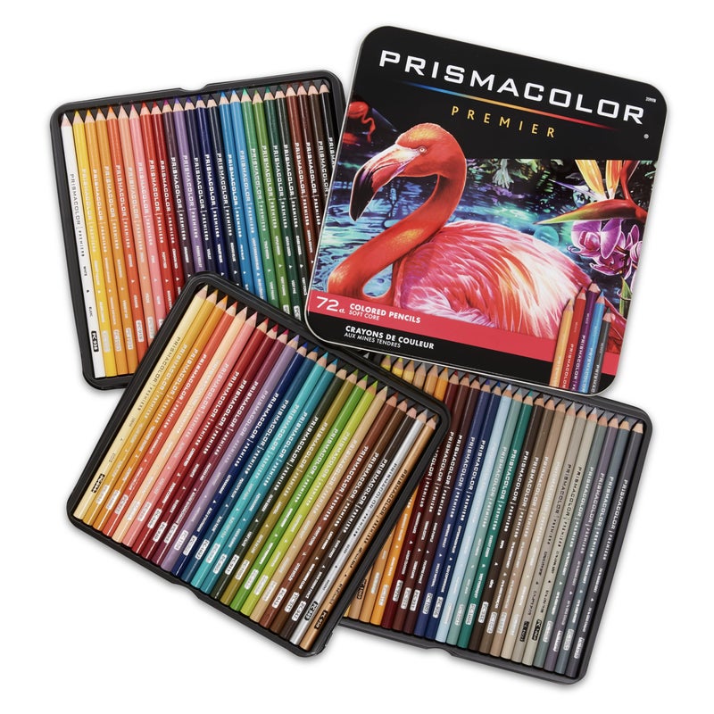 Prismacolor Colored Pencils | Premier Soft Core Pencils  Assorted  72 Count - Image 1